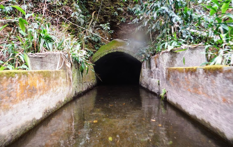 Entering a irrigation tunnel