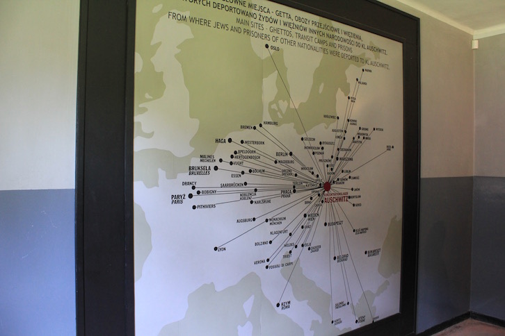 Jewish prisoners came from throughout Europe